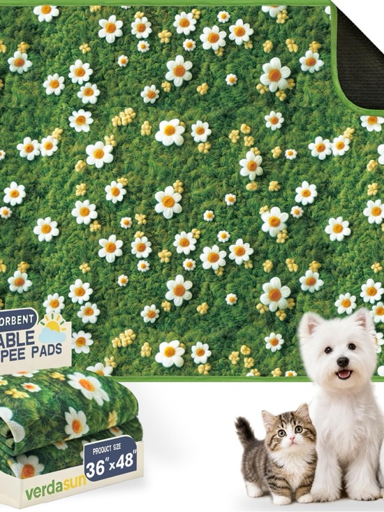 Verdasun Other - Green Daisy Absorbent Puppy Training Pads